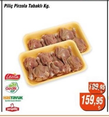 Piliç Pirzola Tabaklı Kg