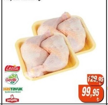 Piliç But Tabaklı Kg