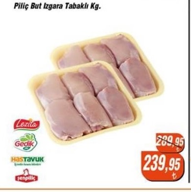Piliç But Izgara Tabaklı Kg.