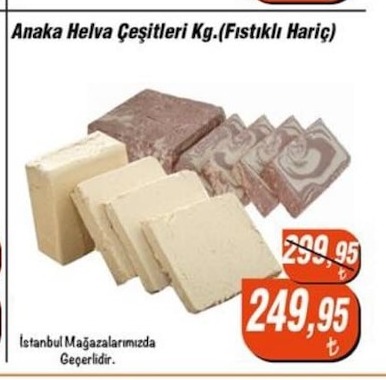 Anaka Helva Çeşitleri Kg (Fıstıklı Hariç)