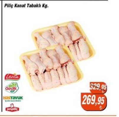 Piliç Kanat Tabaklı Kg