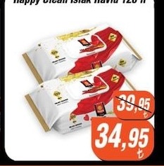 Happy Clean Islak Havlu 120 Adet