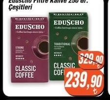Eduscho Filtre Kahve 250 Gr. Çeşitleri