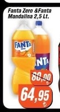 Fanta Zero & Fanta Mandalina 2,5 Lt.