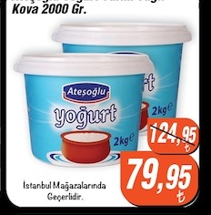 Atesoğlu Yoğurt 2 Kg