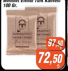 Kurukahveci Mehmet Efendi Türk Kahvesi 100Gr