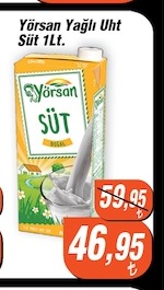 Yörsan Yağlı Uht Süt 1Lt.