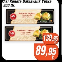 Asi Künefe Baklavalık Yufka 800 Gr.