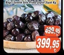 Bağcı Gemlik Sele Prima Zeytin Siyah Kg.