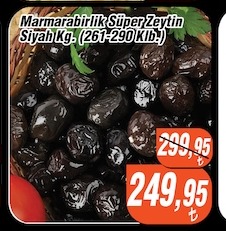 Marmarabirlik Süper Zeytin Siyah Kg.