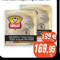 Ünal Anadolu Tam Yağlı Eski Kaşar Peyniri 250G