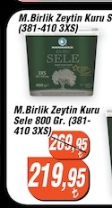 M.Birlik Zeytin Kuru Sele 800 Gr. (381-410 3Xs)