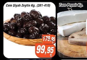 Cem Siyah Zeytin Kg. (381-410)