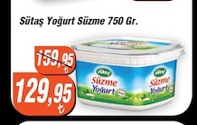 Sütaş Yoğurt Süzme 750 Gr