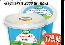 Sütaş Kaymaklı Yoğurt 2000 Gr.