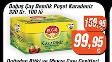 Doğuş Çay Demlik Poşet Karadeniz 320 Gr. 100 Lü