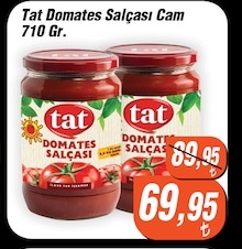Tat Domates Salçası Cam 710 Gr.