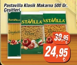 Pastavilla Klasik Makarna Çeşitleri 500 Gr