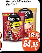 Nescafe 10'Lu Kahve Cesitleri