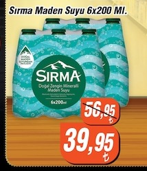 Sirma Maden Suyu 6X200 Ml.