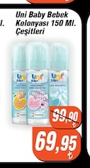 Uni Baby Bebek Kolonyası 150 Ml. Çeşitleri