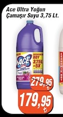 Ace Ultra Yoğun Çamaşır Suyu 3,75 Lt