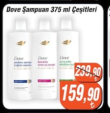 Dove Şampuan 375 Ml Çeşitleri
