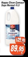Happy Clean Çamaşır Suyu Normal 4 Lt
