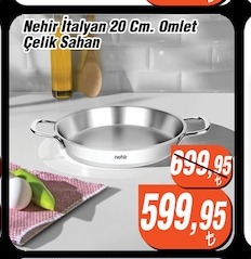 Nehir Italyan 20 Cm Omlet Çelik Sahan