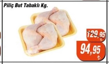 Piliç But Tabaklı Kg.