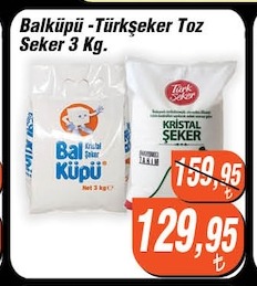 Balküpü Türkşeker Toz Şeker 3 Kg