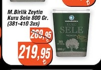 M.Birlik Zeytin Kuru Sele 800 Gr.