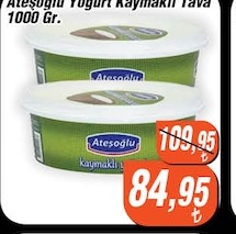 Atesoğlu Yoğurt Kaymakli Tava 1000 Gr.