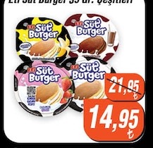 Eti Süt Burger Çeşitleri 35 Gr.