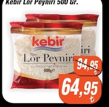 Kebir Lor Peyniri 500 Gr.