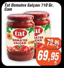 Tat Domates Salçası 710 Gr. Cam
