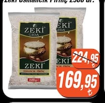 Zeki Osmancık Pirinç 2500 Gr.