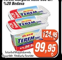 Ülker Terem Margarin Küse 500 Gr. +%20 Bedava