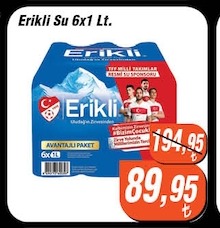 Erikli Su 6X1 Lt.