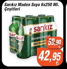 Sarikiz Maden Suyu 6X250 Ml.