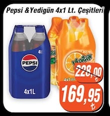 Pepsi & Yedigun 4X1 Lt. Cesitleri