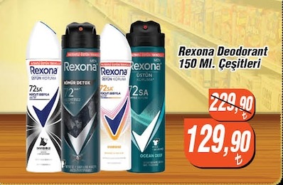 Rexona Deodorant 150 Ml. Çeşitleri