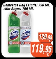 Domestos Dağ Esintisi 750 Ml. +Kar Beyazı 750 Ml.