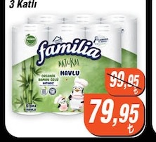Familia Natural Havlu 6 Rulo