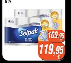 Selpak Extra Kağıt Havlu 8'Li