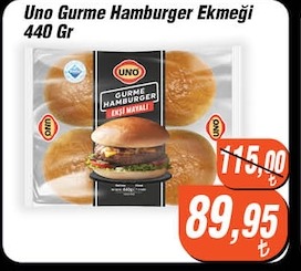 Uno Gurme Hamburger Ekmeği 440 Gr