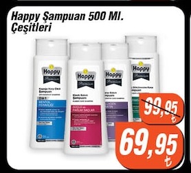 Happy Şampuan 500 Ml Çeşitleri