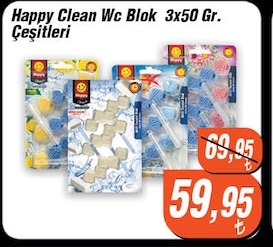 Happy Clean Wc Blok 3X50 Gr.