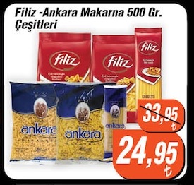 Filiz Ankara Makarna Çeşitleri 500 Gr.