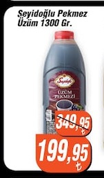 Seyidoğlu Pekmez Üzüm 1300 Gr.
